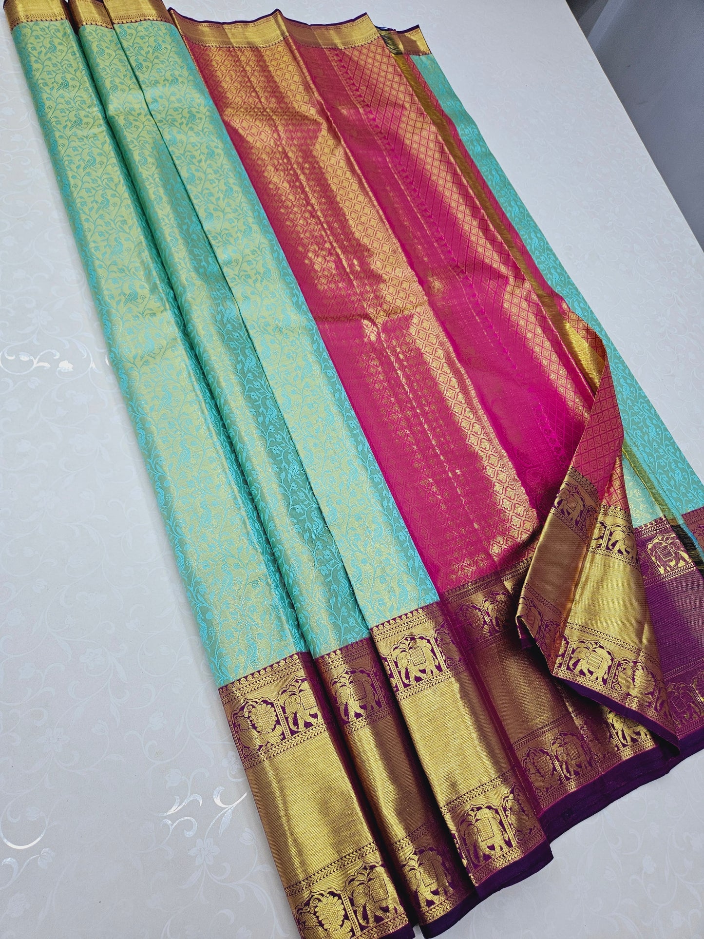 Exclusive Korvai Tissue Silk Sarees 053