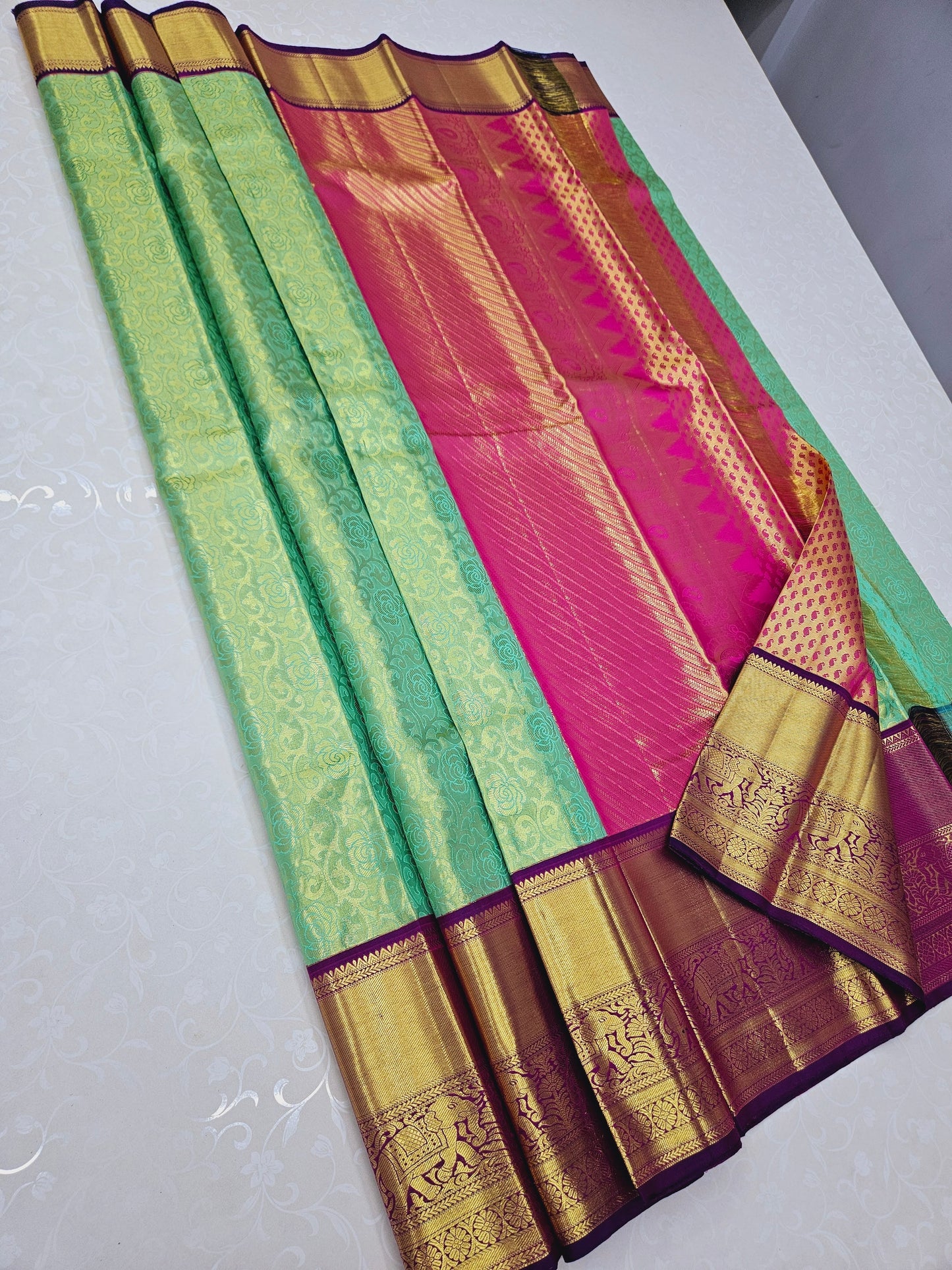 Exclusive Korvai Tissue Silk Sarees 049